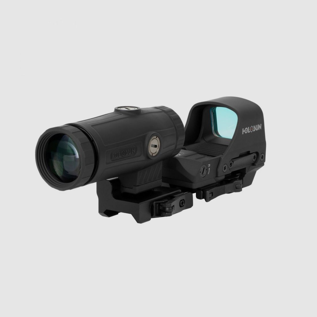 Holosun Set, Holosun Reflexvisier, Modell HS510C-RD mit rotem Wechselabsehen: 2MOA Dot, 65MOA Circledot & 65MOA Circle und Magnifier HM3X, Bild 6 von 10