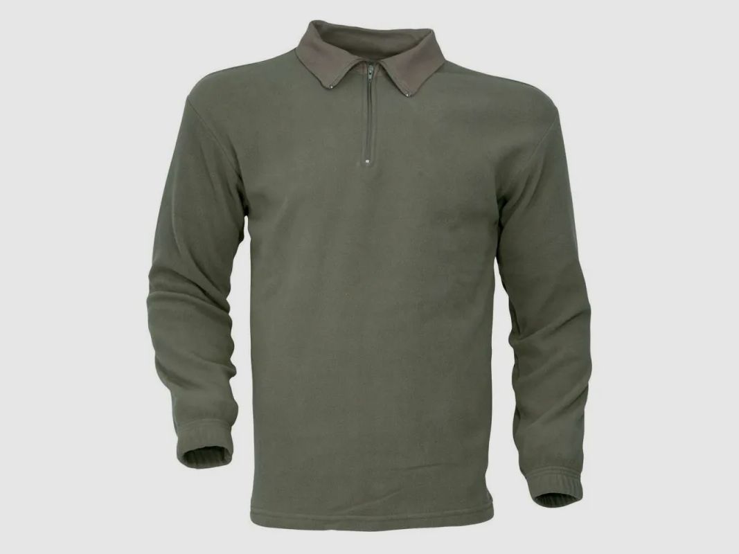 F1 Polarfleece Hemd Khaki mit Reißverschlusskragen, Bild 2 von 6