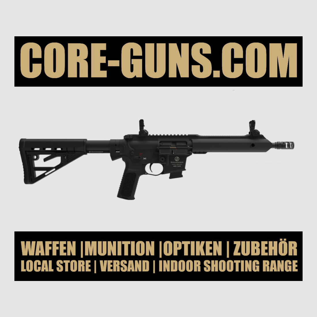 Schmeisser AR15-9 Sport S 10,5" LL Calibre 9mm Luger - Fabriqué en Allemagne Le semi-automatique sportif 9mm. Prix conseillé : 2199€