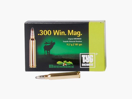 Brenneke .300 Win. Mag. 181GR TUG 20 cartridges