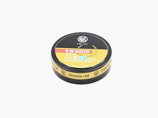 RWS, Match HV,, 4.5mm Luftgewehrkugeln, Sport, for Pistol, Premium Line R10 Match, Ø 4.49 mm 0.45 g / 7 gr (500Stk)
