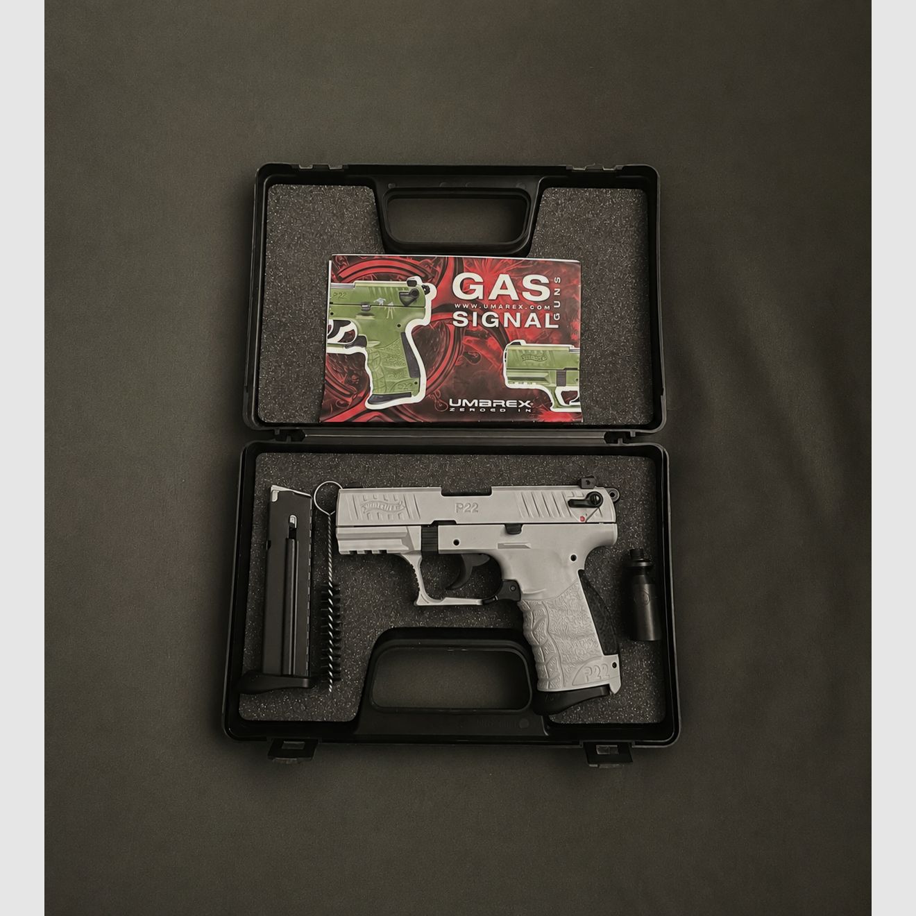 Walther P22Q Schreckschuss Pistole 9mm P.A.K. schwarz Tungsten Grey