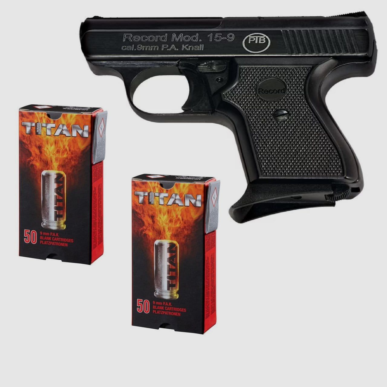 Silvester Starter-Bundle Record 15-9 Kal. 9 mm Schreckschuss