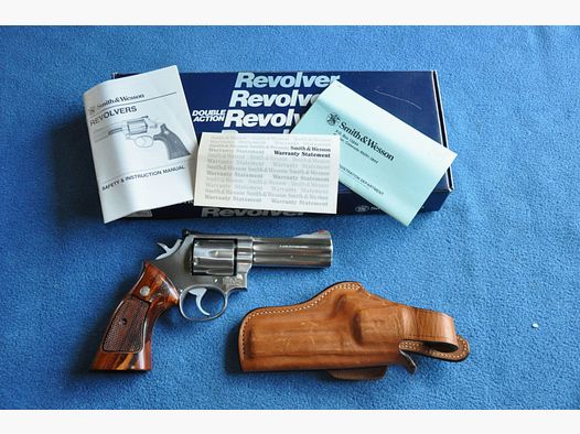 NEUWERIGER REVOLVER SMITH & WESSON 686 STAINLESS 4" .357 MAGNUM IN BOX