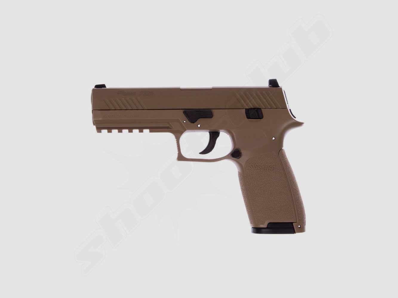 Sig Sauer	 CO2  BlowBack Pistole P320 im Kaliber 4,5mm coyote tan