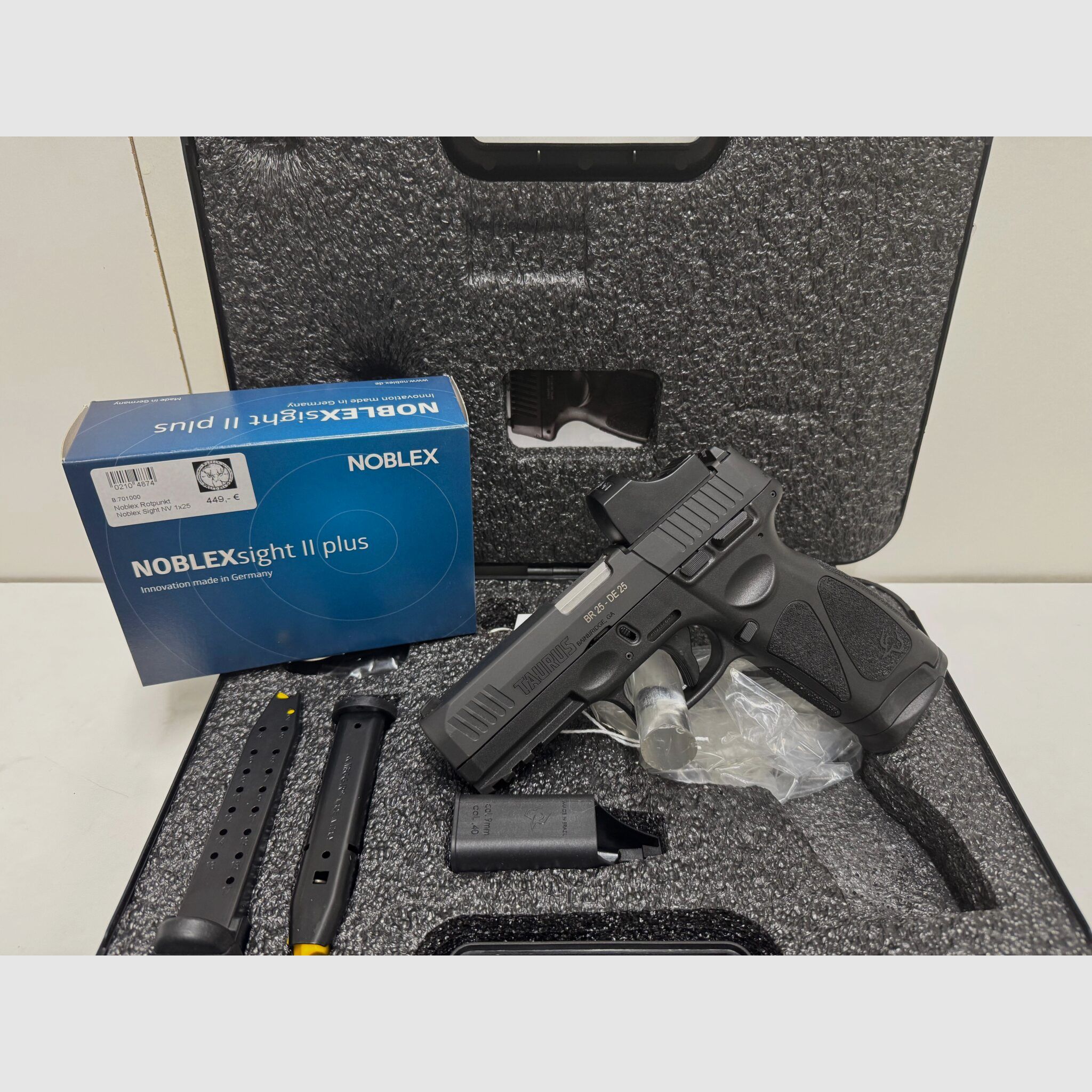 TAURUS G3 Pistol T.O.R.O. with NOBLEX Sight II Plus