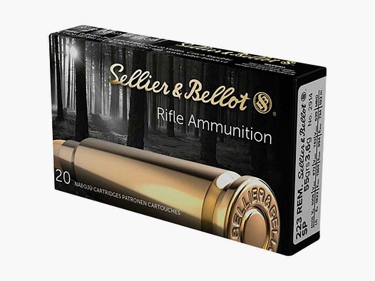 Sellier & Bellot .223 Rem., Teilmantel 55gr - 20 St.