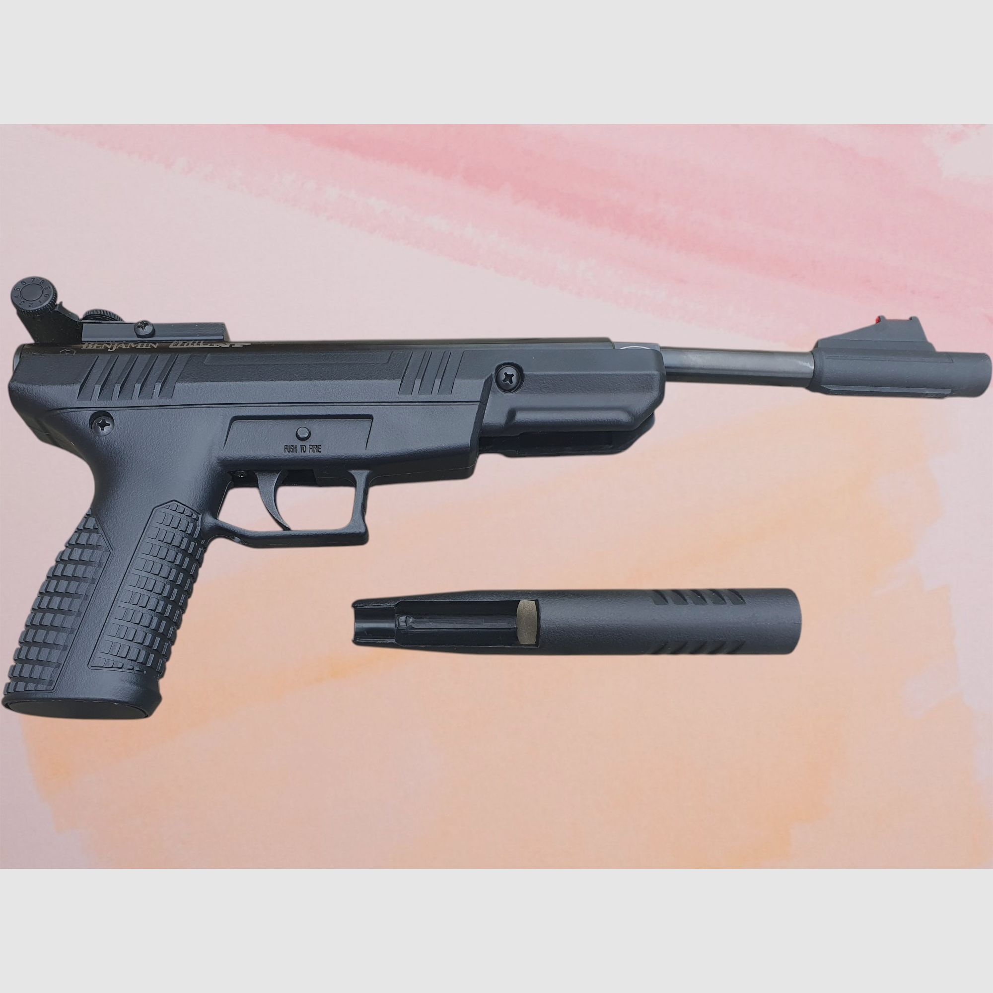Crosman Benjamin Trail NP luchtpistool 4,5mm (.177) – Top inclusief spanhulp gaszuiger
