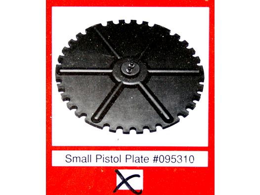 1x HORNADY #095310 CASE FEEDER PLATE SMALL PISTOL | AmmoPlant Hülsenzuführplatte .32 .38 Super 9mm