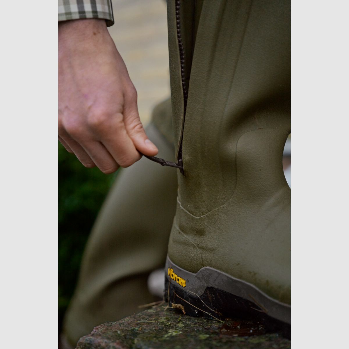 HÄRKILA Forest Zip Gummistiefel Dark olive