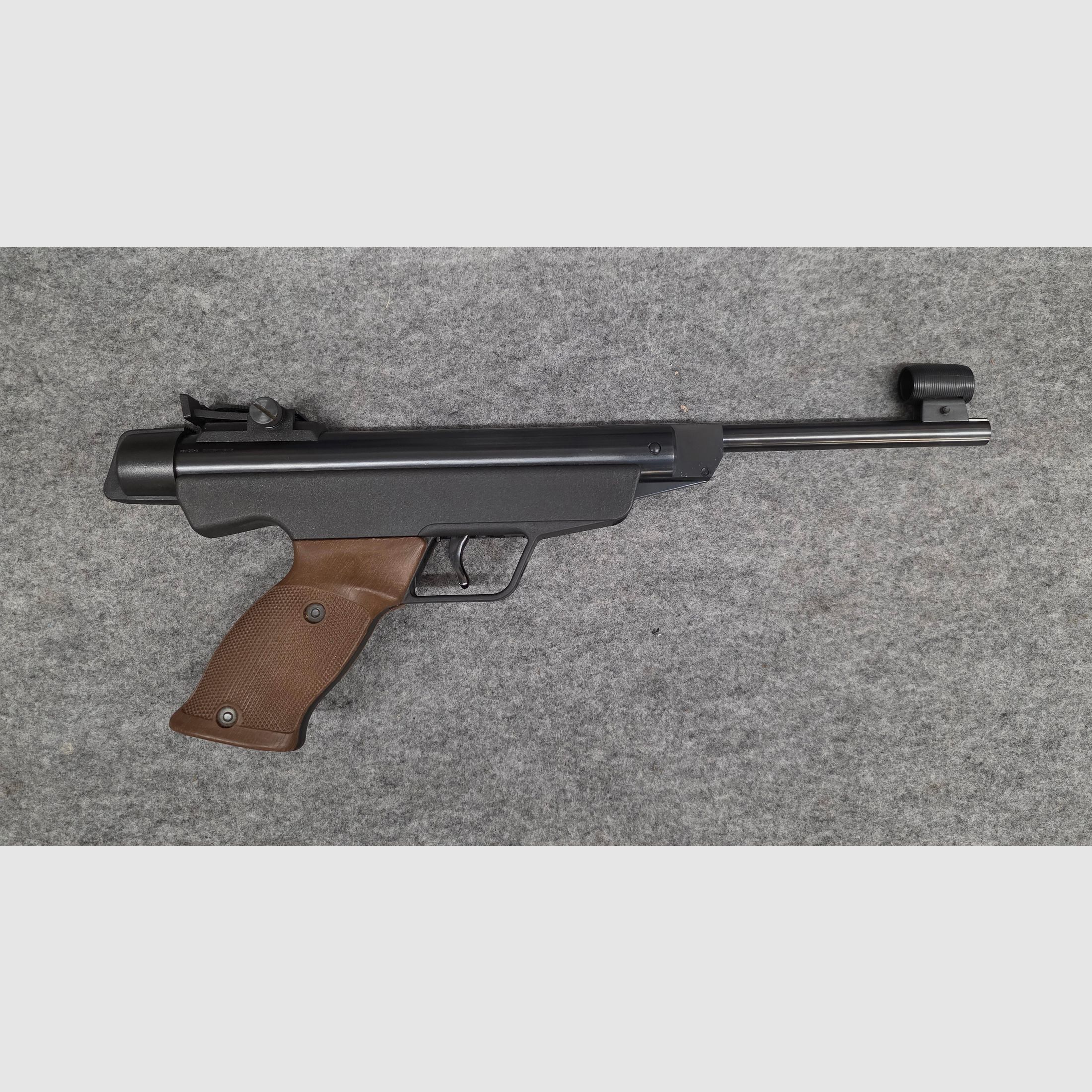 Para coleccionistas, pistola de aire comprimido Diana modelo 5 G pistola Cal. 4,5mm Diabolo Knicker en estado como nueva