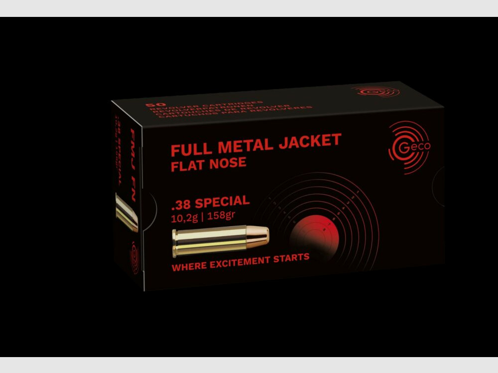 Geco .38 Special FMJ FN 158grs / 10,2g