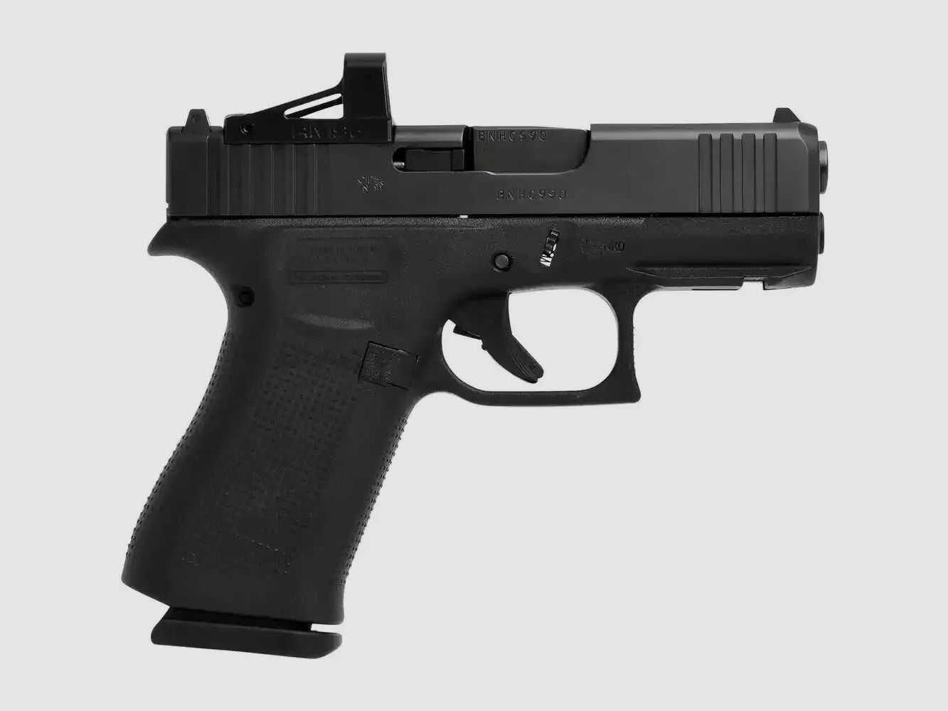 Pistola semiautomática Glock 43X Gen.5 R MOS FS con RMSc Shield Red Dot en calibre 9mm Para (9x19)