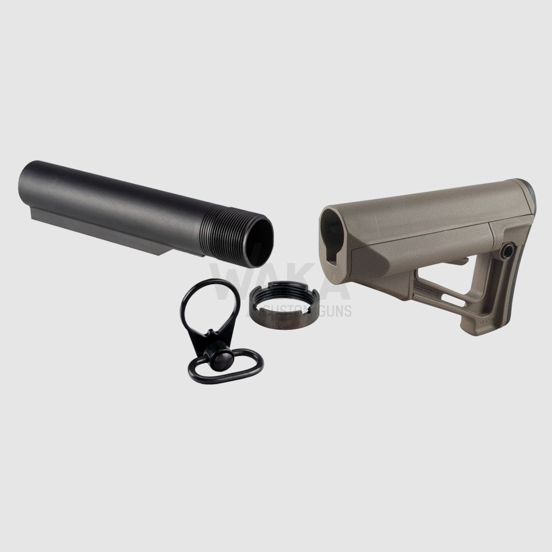 Zestaw Magpul STR na adapter M4, brązowy FDE