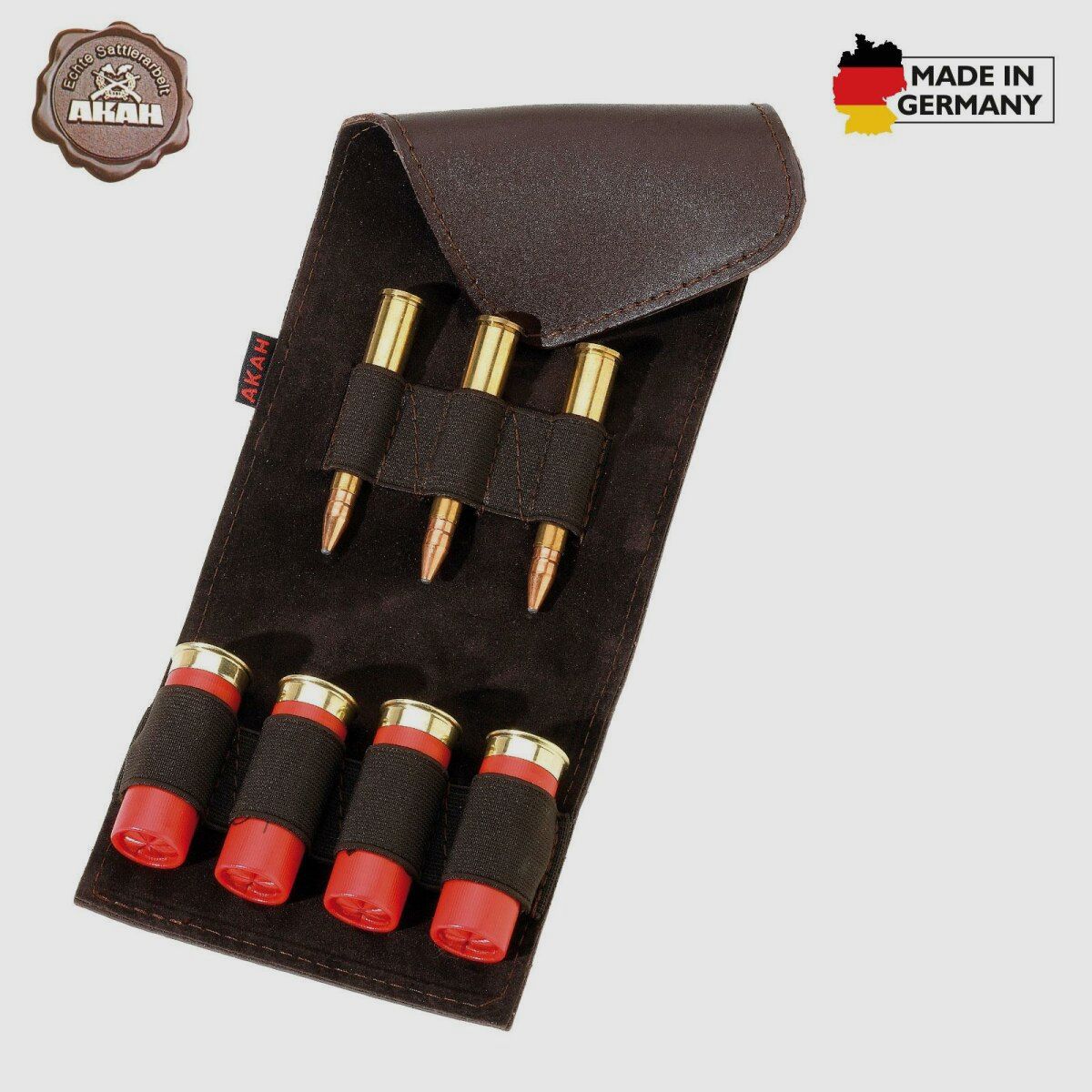 AKAH Patronenetui aus Bffel-Leder