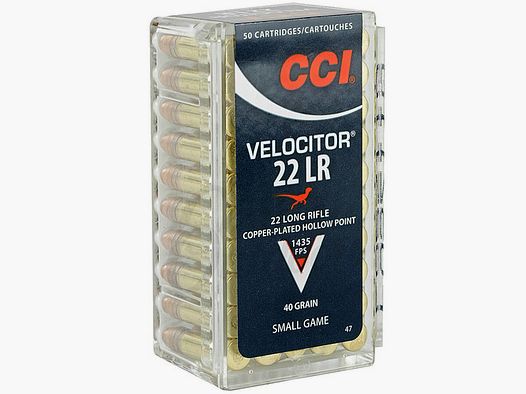 CCI Velocitor .22 LR 40GR CPHP 50 cartucce