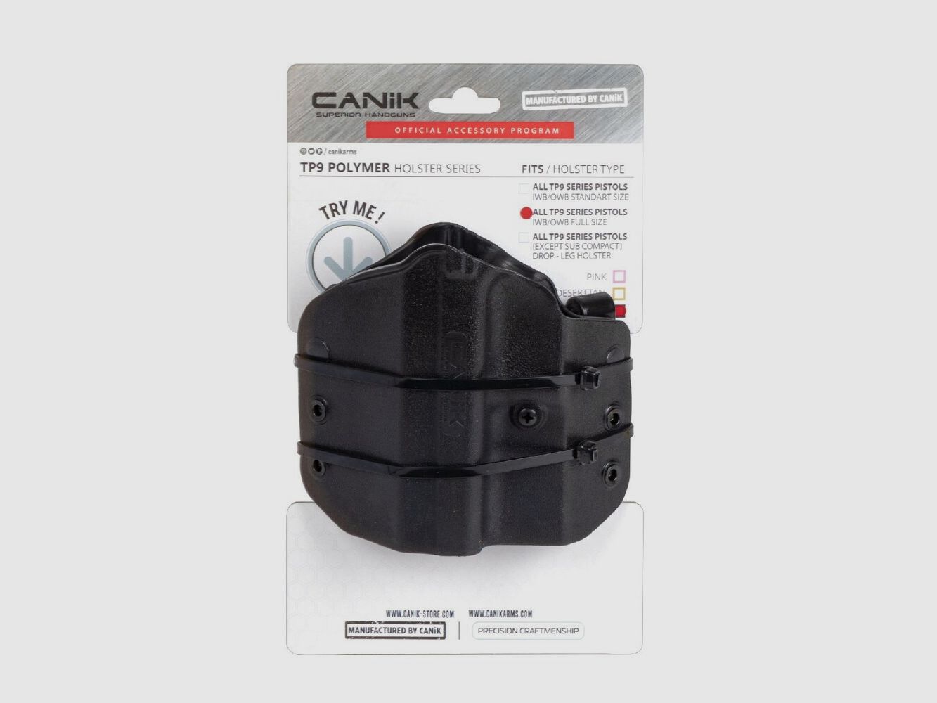 LINKSHÄNDIGES POLYMERHOLSTER FÜR ALLE CANIK TP-9