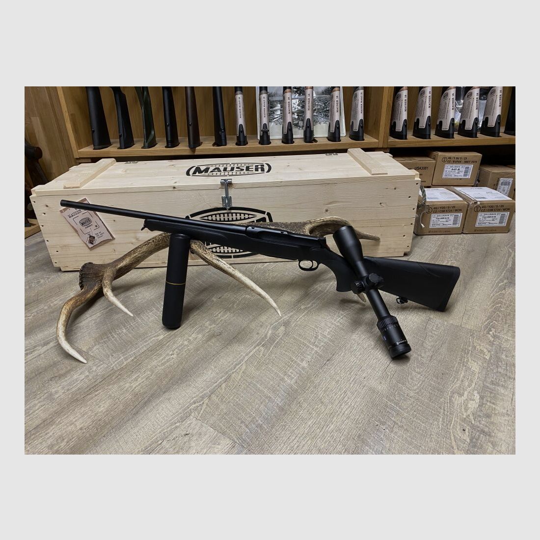 Sauer 505 Ergo Max, mit Zeiss Conquest V6 2-12x50 M, mit Schiene