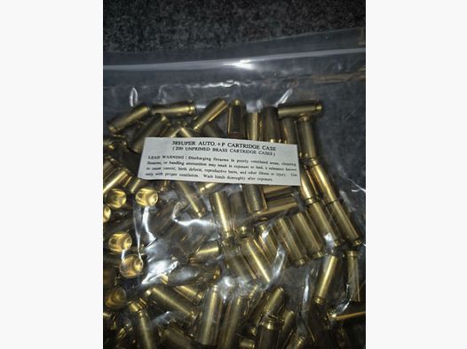 PMC Hülsen Kaliber 38 SA