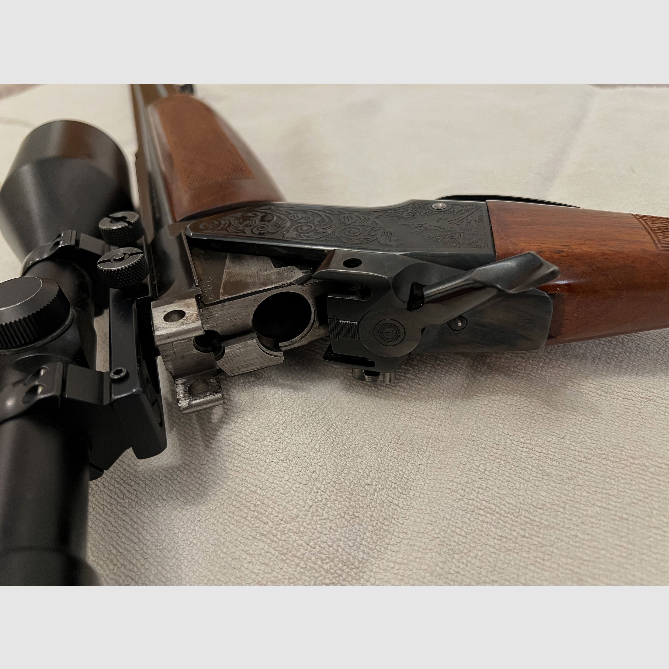 Bockbüchsflinte Bbf Zbrojovka BRNO ZH 307 Kaliber 12/70, .22Hornet ZF Lisenfeld 8x56 Spezial