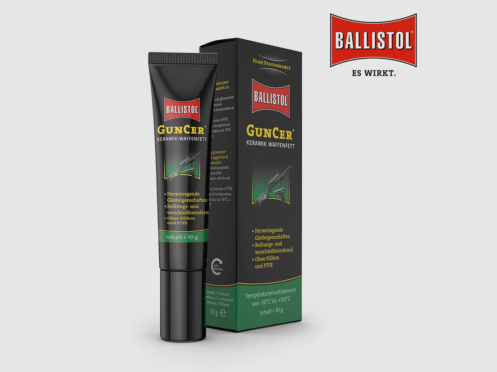 Ballistol GunCer ceramiczny smar do broni tubka 10g, kaliber