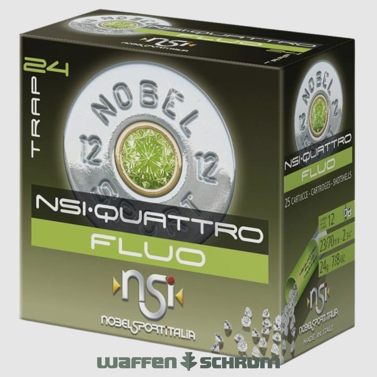 Nobel Sport Italia 12/70 Quattro FLUO T7,5 2,4mm - 24g