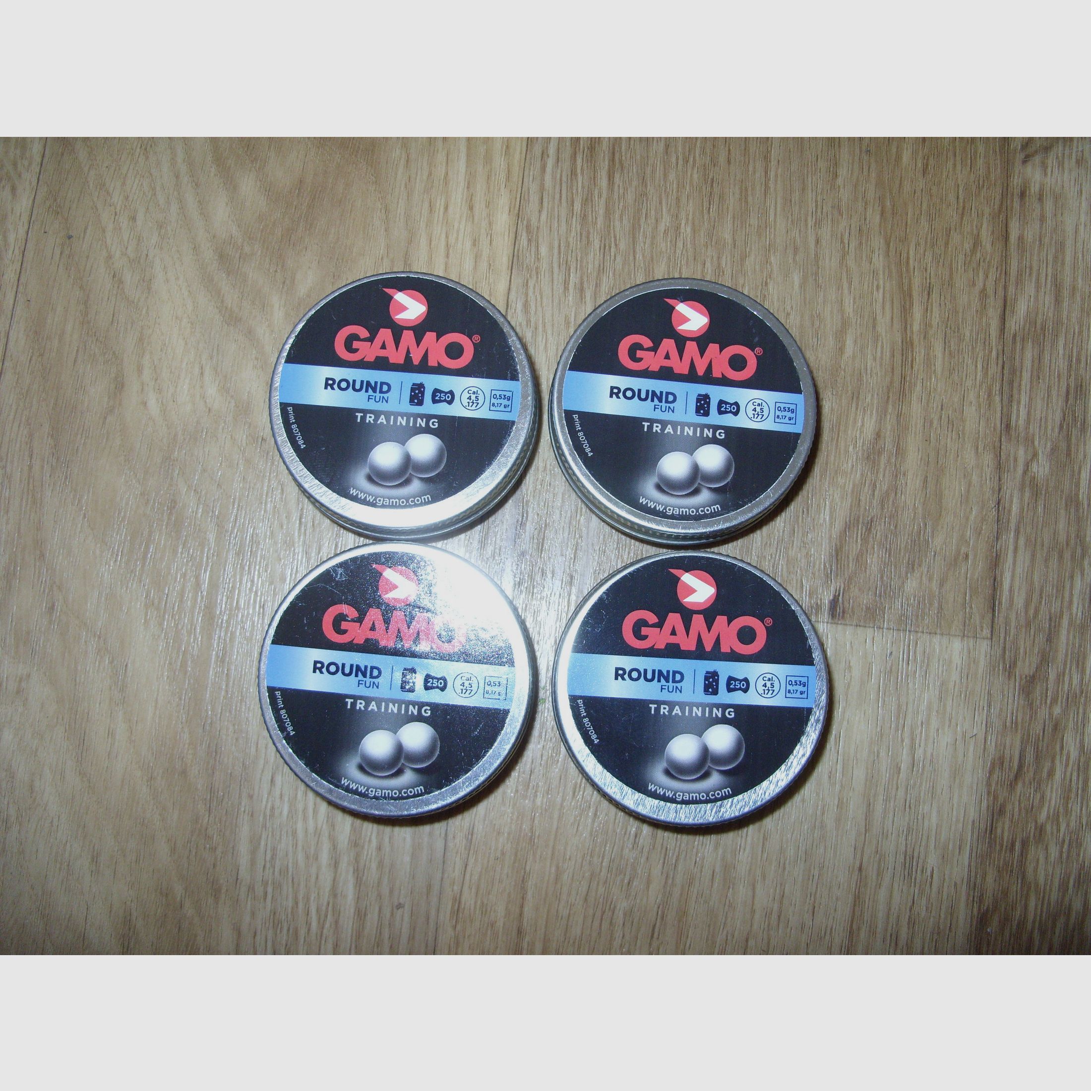Gamo Blei Rundkugeln Training 4 x 250 Stück cal. 4,5 mm
