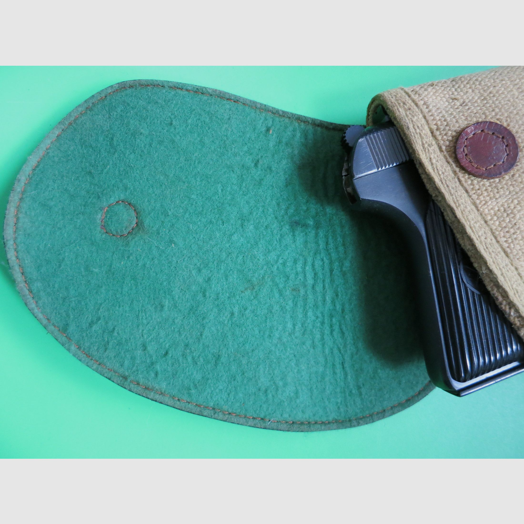 Holster de ceinture en toile pour pistolet Colt 1911 et similaires 1911, par exemple Glock, S&W, Springfield, Para Ordnance, etc.