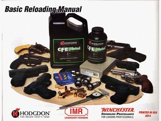 Hodgdon/IMR/Winchester Ladedatenheft/Buch 36 Seiten (ReloadingGuide 2014) 49Kaliber+Schrotladungen