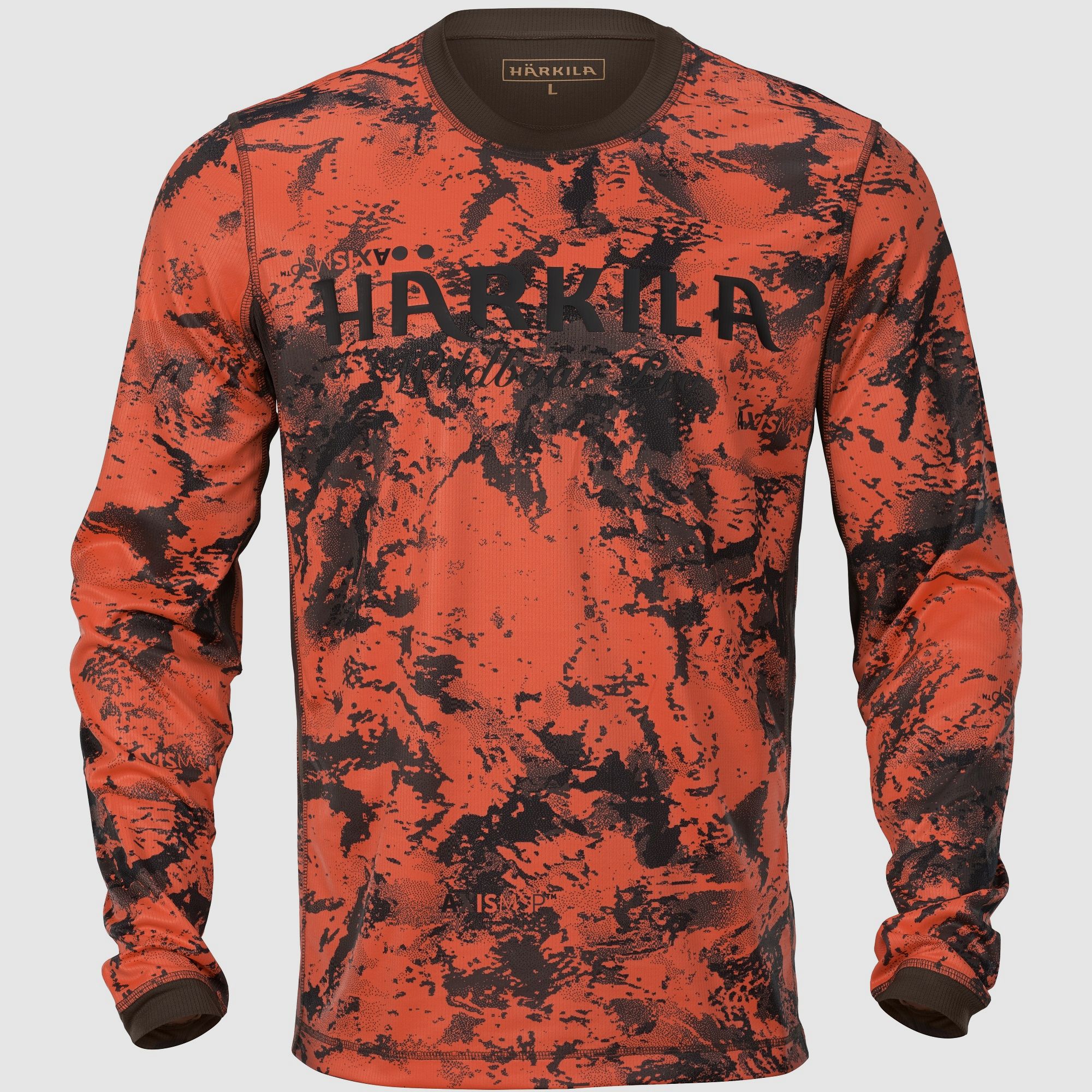 Härkila Wildboar Pro Langarmshirt AXIS MSP® Orange Blaze/Shadow brown