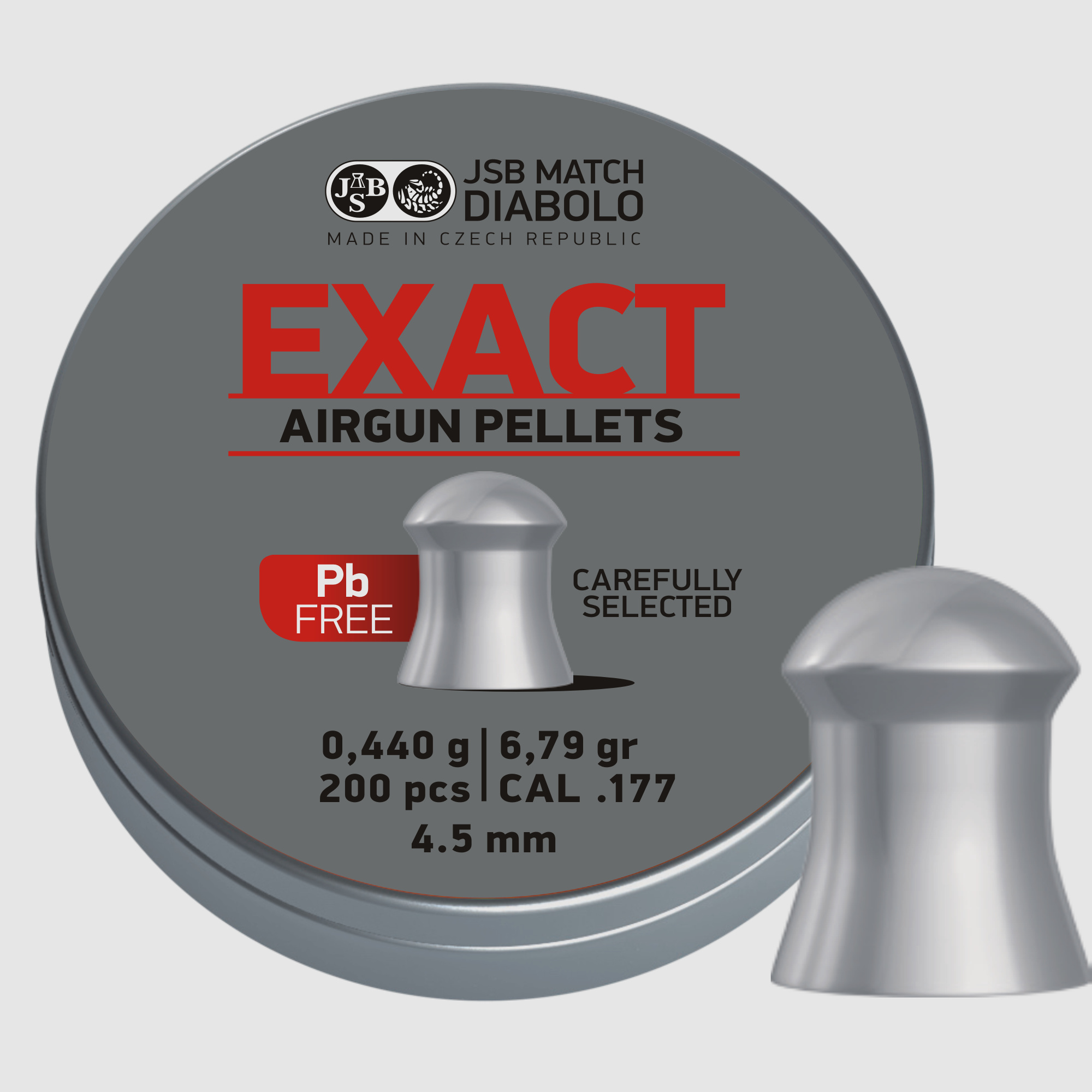 JSB Exact, bleifrei, Kal. 4,5mm, 0,44g