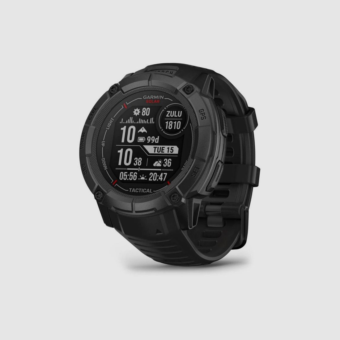 Garmin Smartwatch Instinct 2X Solar Tactical schwarz, Bild 2 von 10