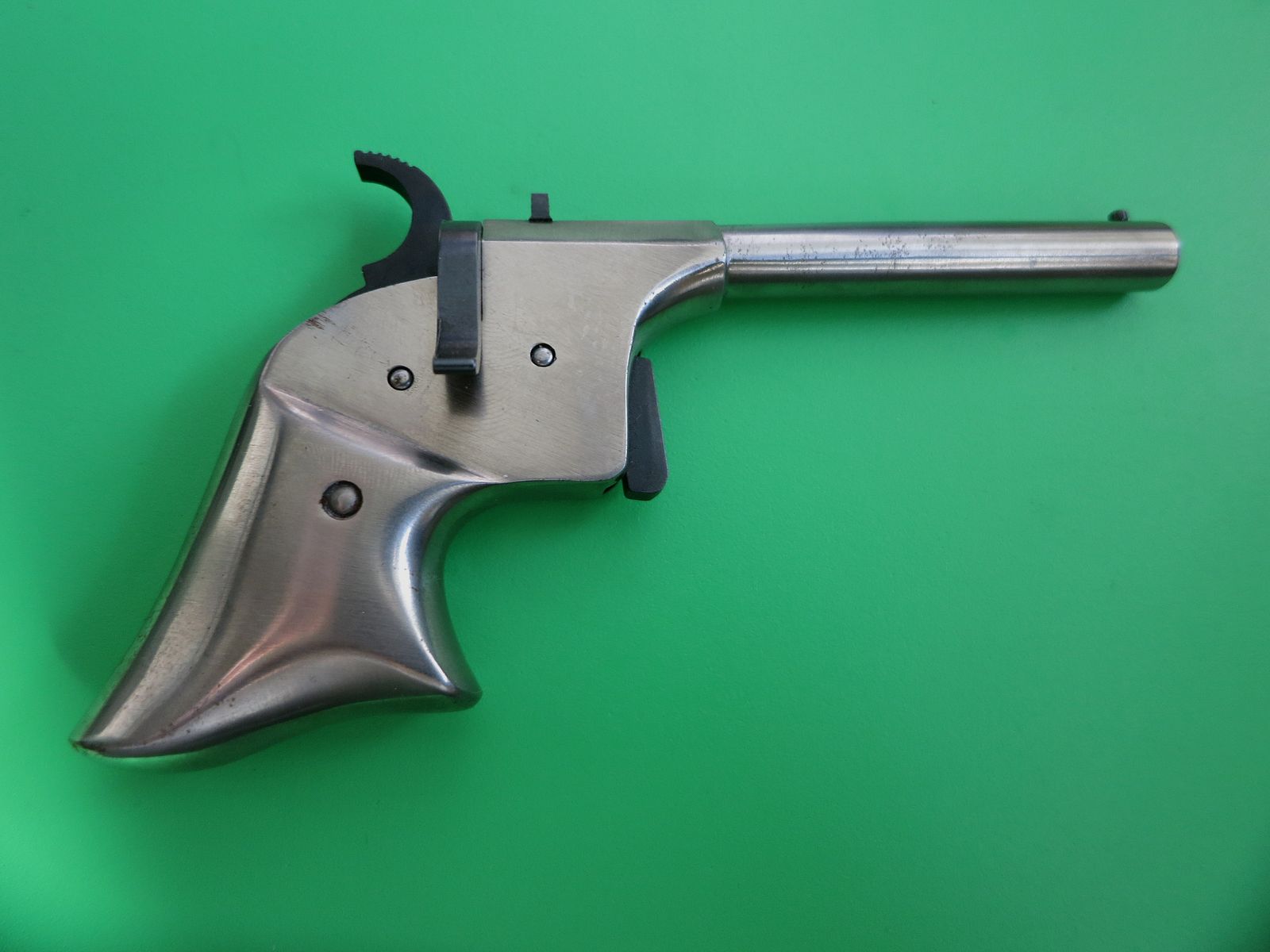 DP Davide Pedersoli Derringer Rider, Edelstahl, Kal. 4,5; .177, wie neu! Vorderlader Perkussion   #9
