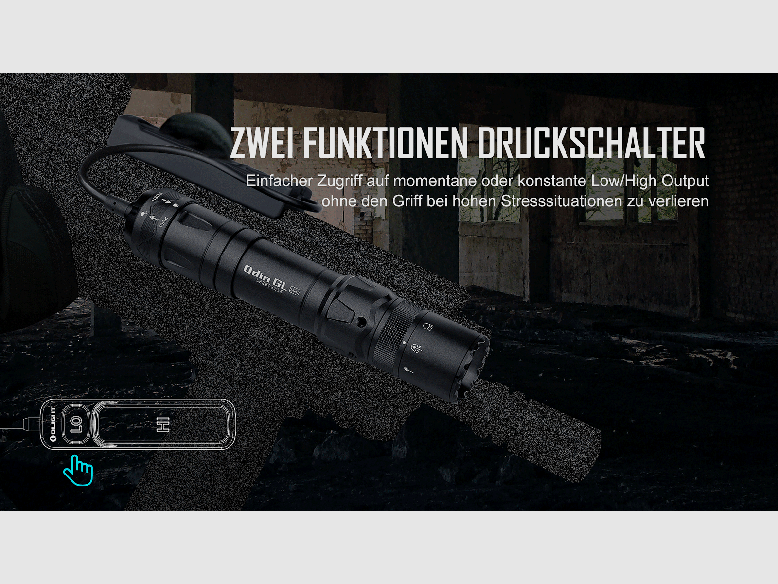 Olight Odin GL Mini Taktische Lampe, Bild 13 von 15