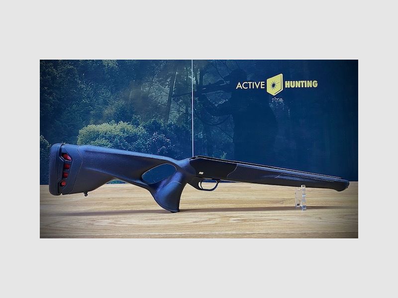 Blaser R8 Ultimate calciatura / Nero-Marrone / Contorno 17mm / Sistema di ammortizzazione del rinculo