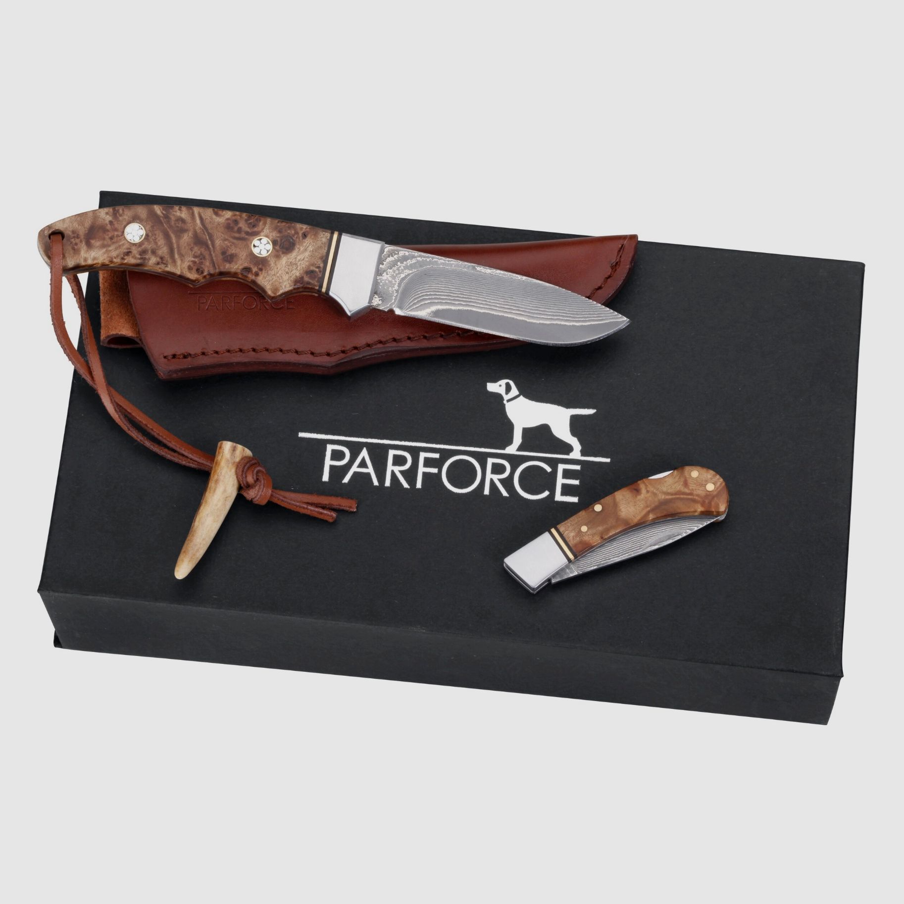 Parforce 188293 Messer Set Damast Wurzelholz