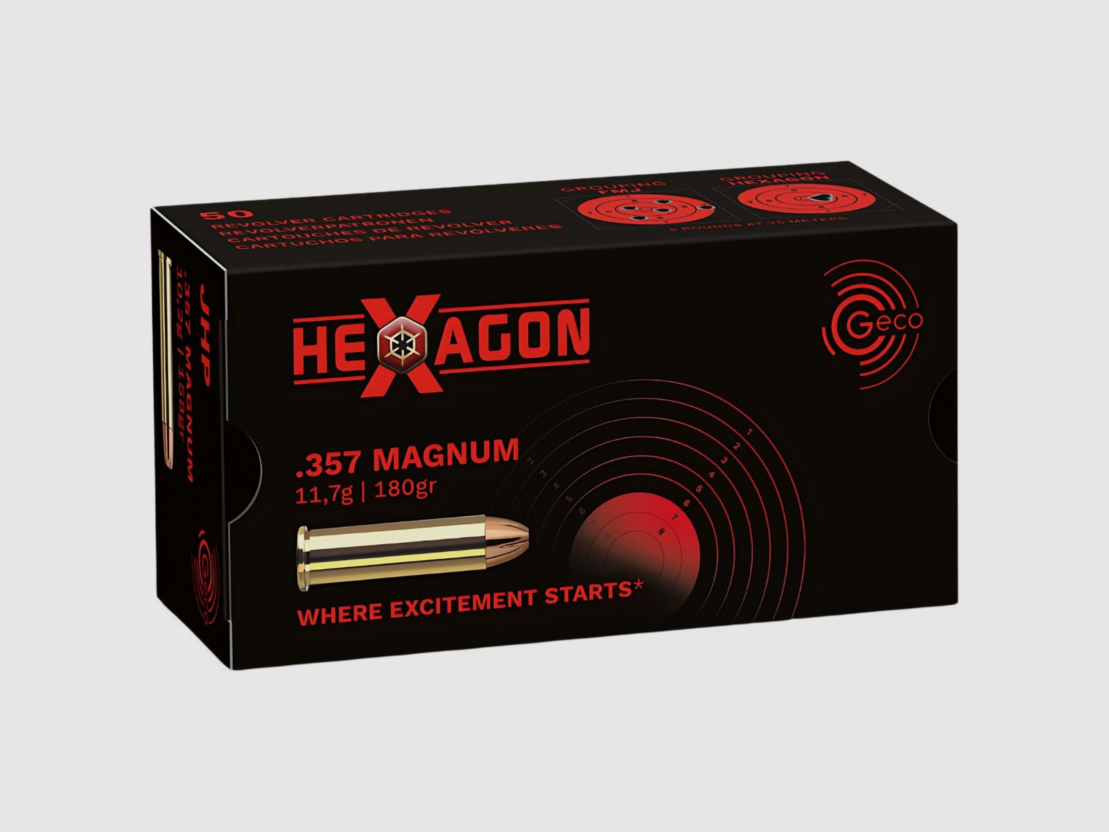 .357 Magnum Geco JHP Hexagon 180gr/11,7g (2409986), zdjęcie 1 z 2