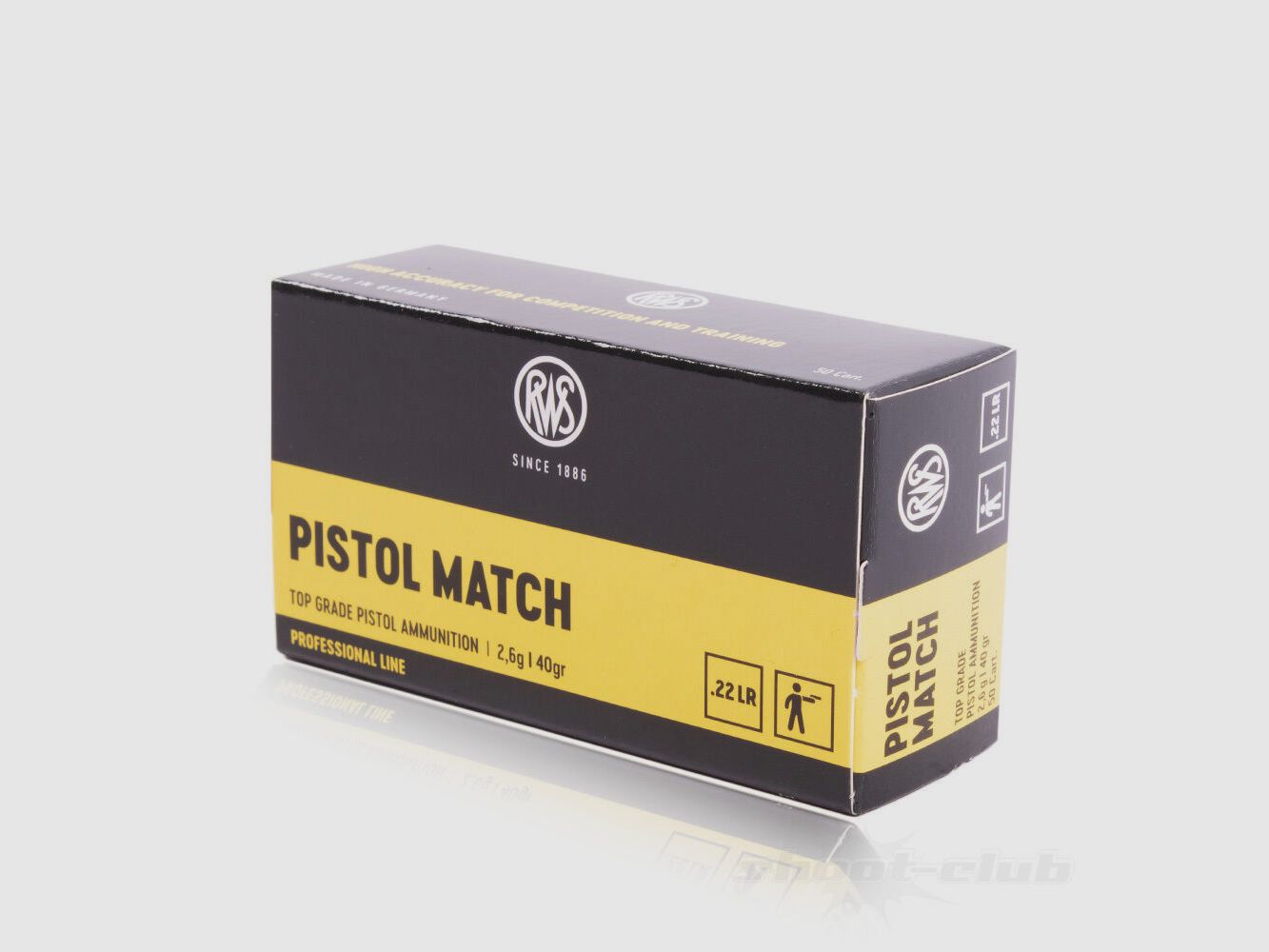RWS Pistol Match LRN 40grs 50St .22lr, imagen 1 de 5