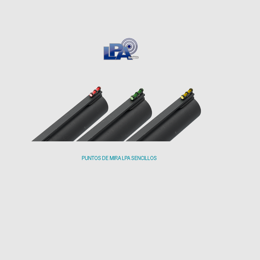 LPA simple front sight in fiber optic 2.6 mm green, image 1 of 4