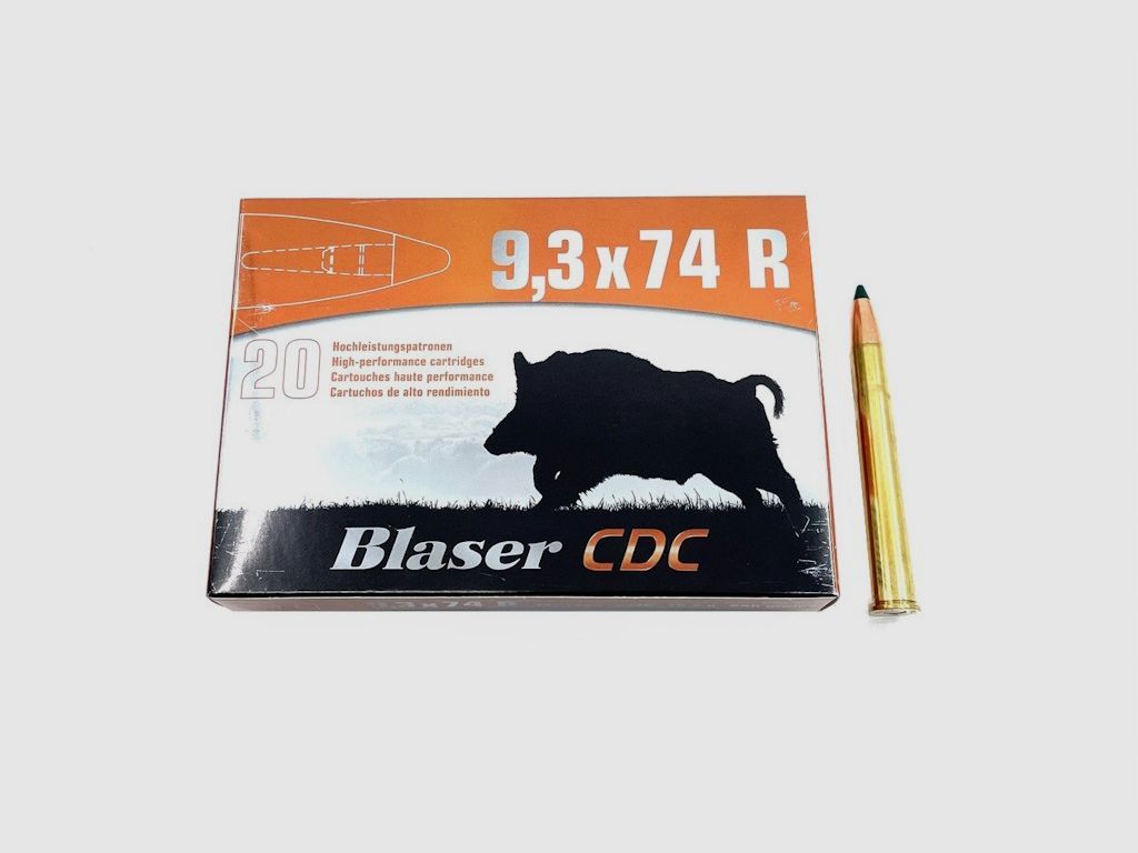 9.3x74R Blaser CDC 16.2g. / 250gr.