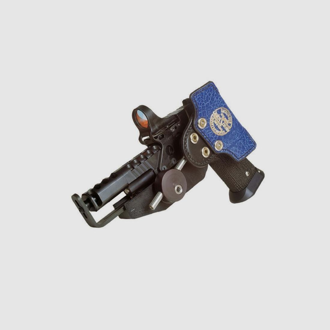 Wettkampfholster SPEED MACHINE IPSC 3D Edition Blue-Linkshänder-CZ M75/85/Tanfoglio Match/Sphinx 3000 4,5"-6,5"