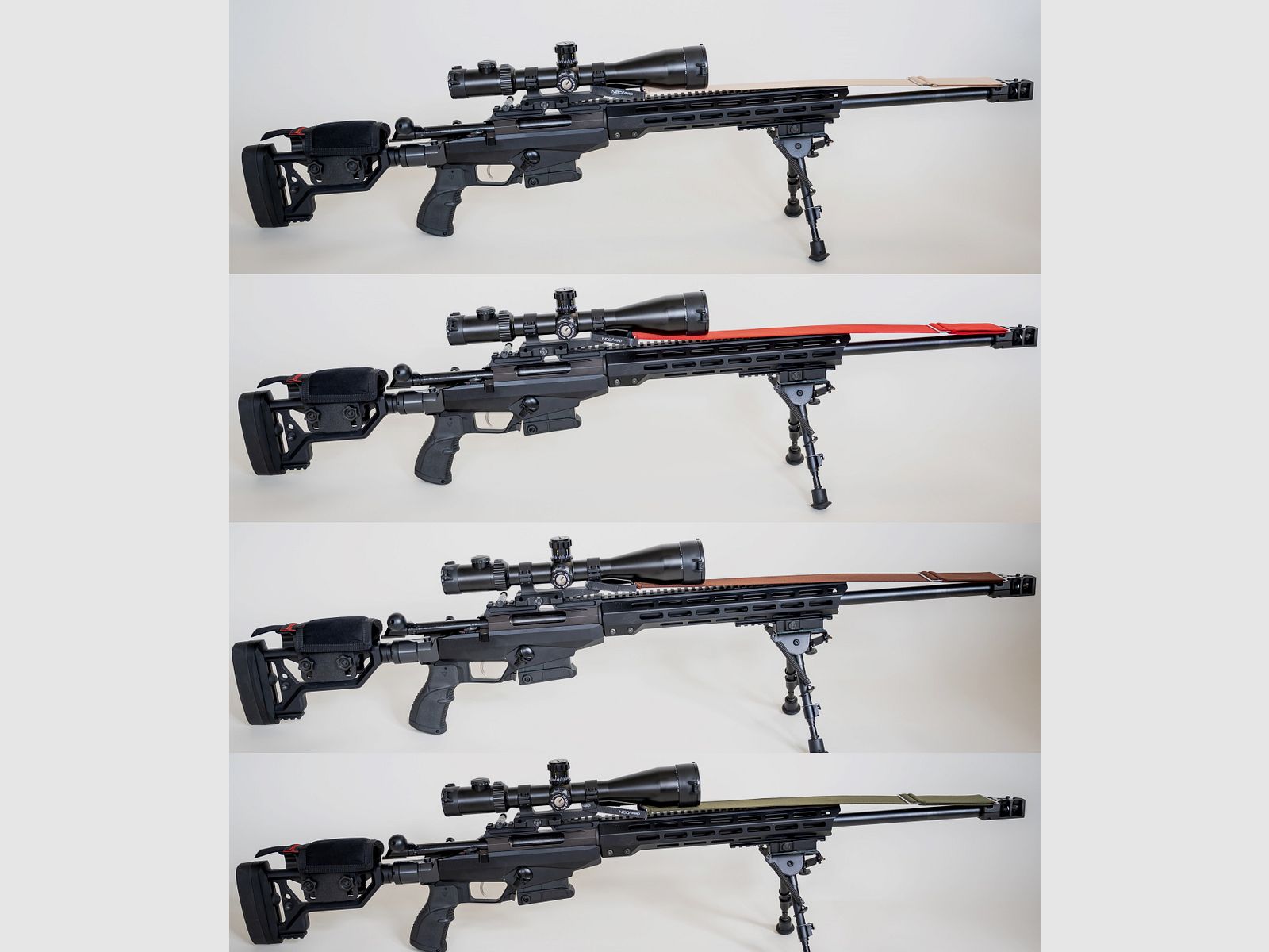 Colored universal flicker bands heat band flicker protection Mirage - 50mm Velcro olive brown blue sand red