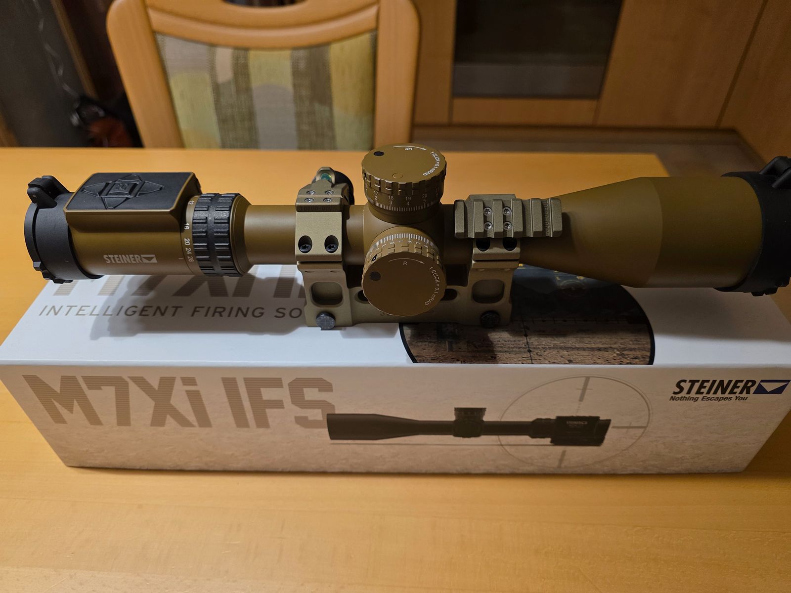 Steiner M7Xi IFS 4-28x56 | TReMoR3 | Coyote Braun | NEU & unbenutzt | inkl. original Blockmontage von ERATAC/Recknagel für z.B. Heckler & Koch