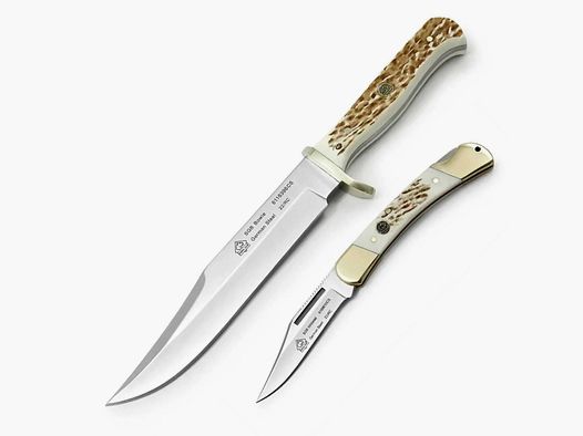 PUMA SGB Bowie / Whitetail, POM Commando Stag