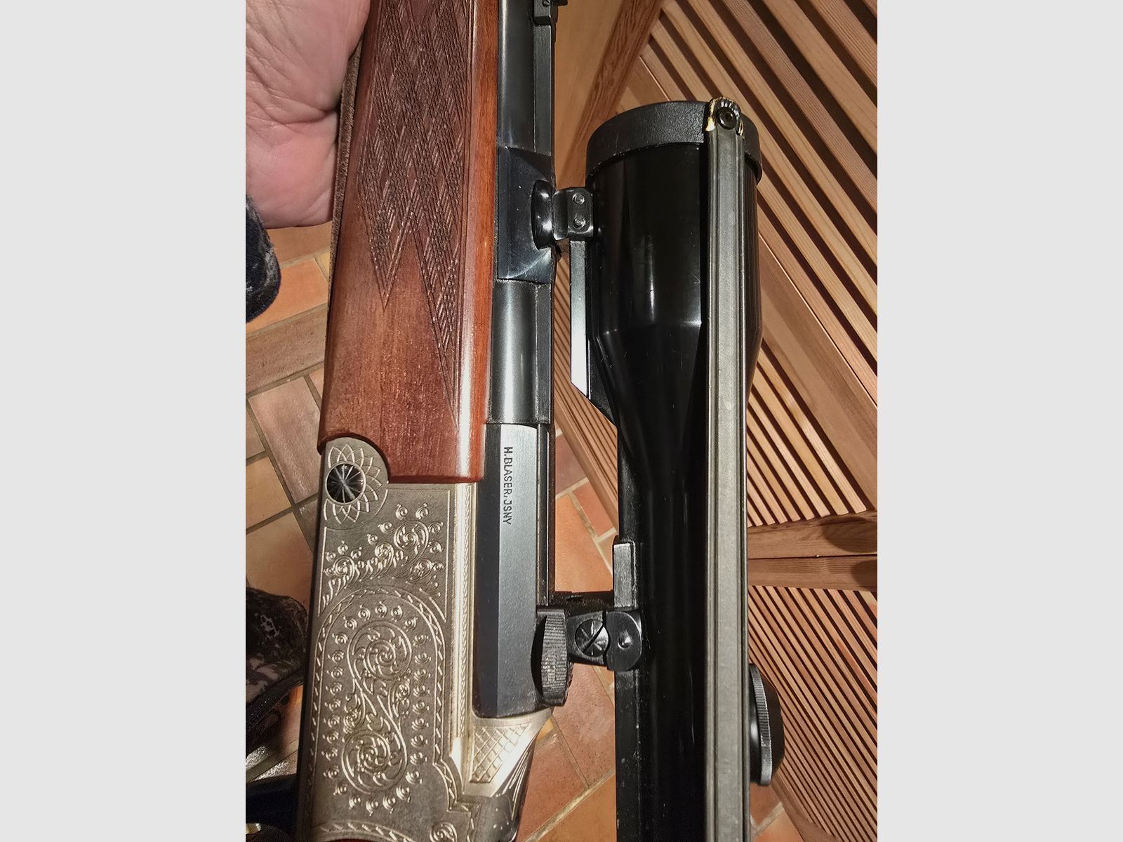 Blaser BBF ES 63 Kal. 5,6 x 50 R Magnum und 16/70 Handspanner