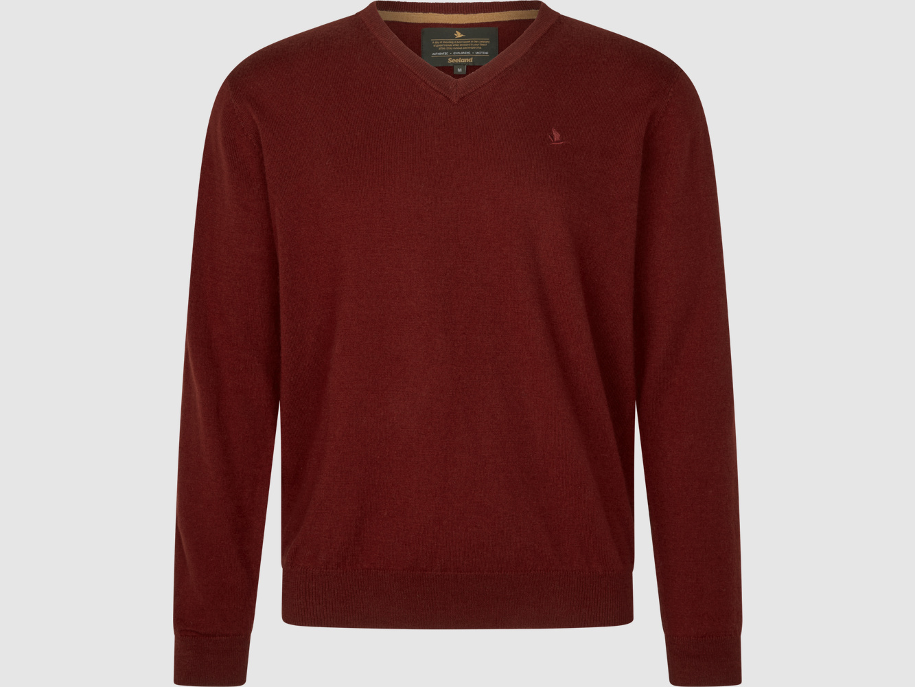 Seeland Suéter de Cuello en V para Hombre Merlot M