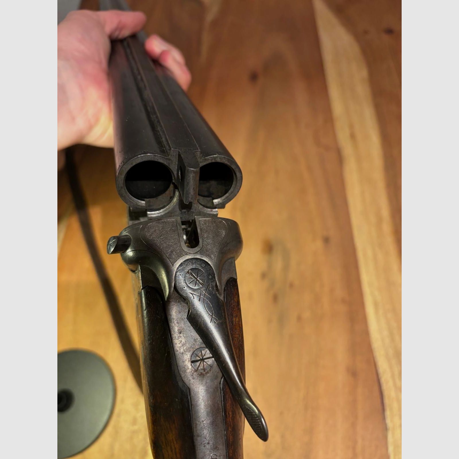 DF   Double-barrel shotgun Simson Suhl cal.  16/70  with double trigger