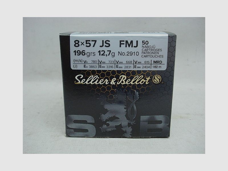 8x57IS FMJ - 12,7g/196gr (a50)