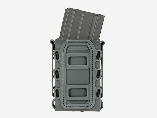Soft Shell Rifle 5,56 Mag Pouch with MOLLE Clips - Wolf Gray [TMC]