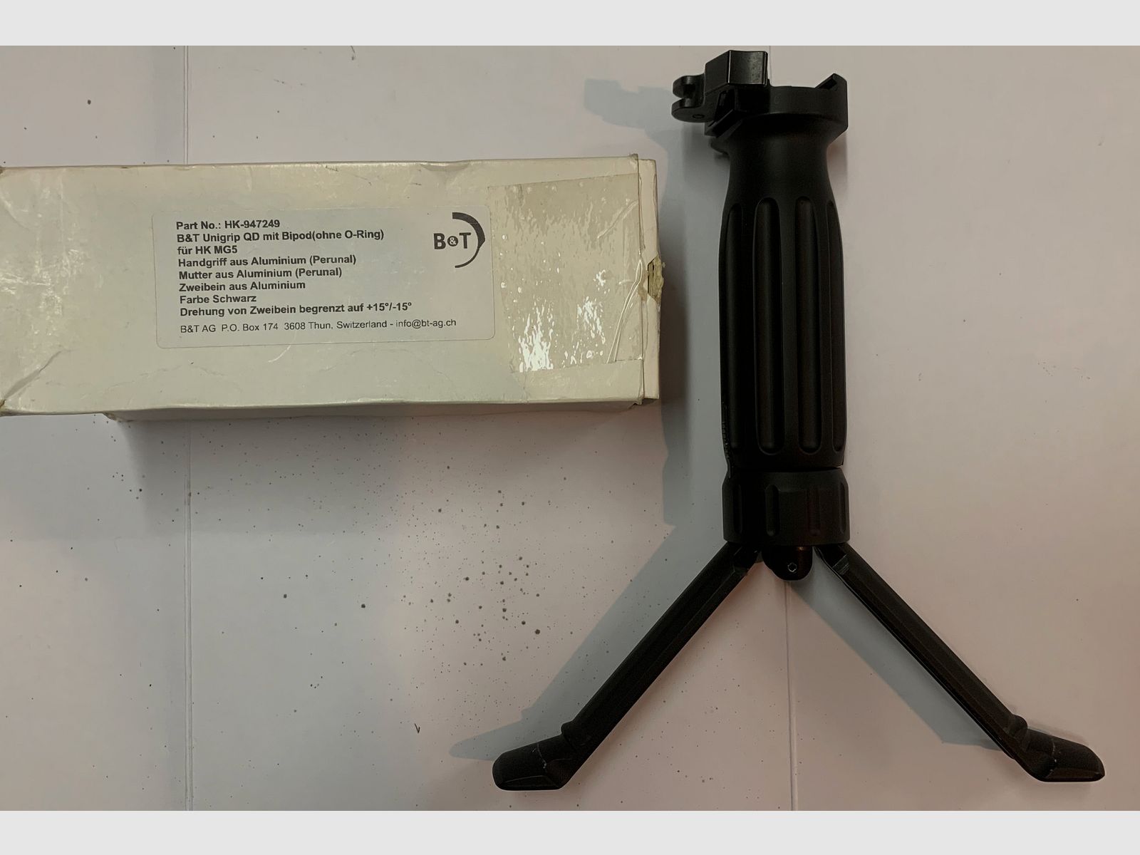Heckler & Koch B&T Sturmgriff mit Zweibein Einschub für Schalter